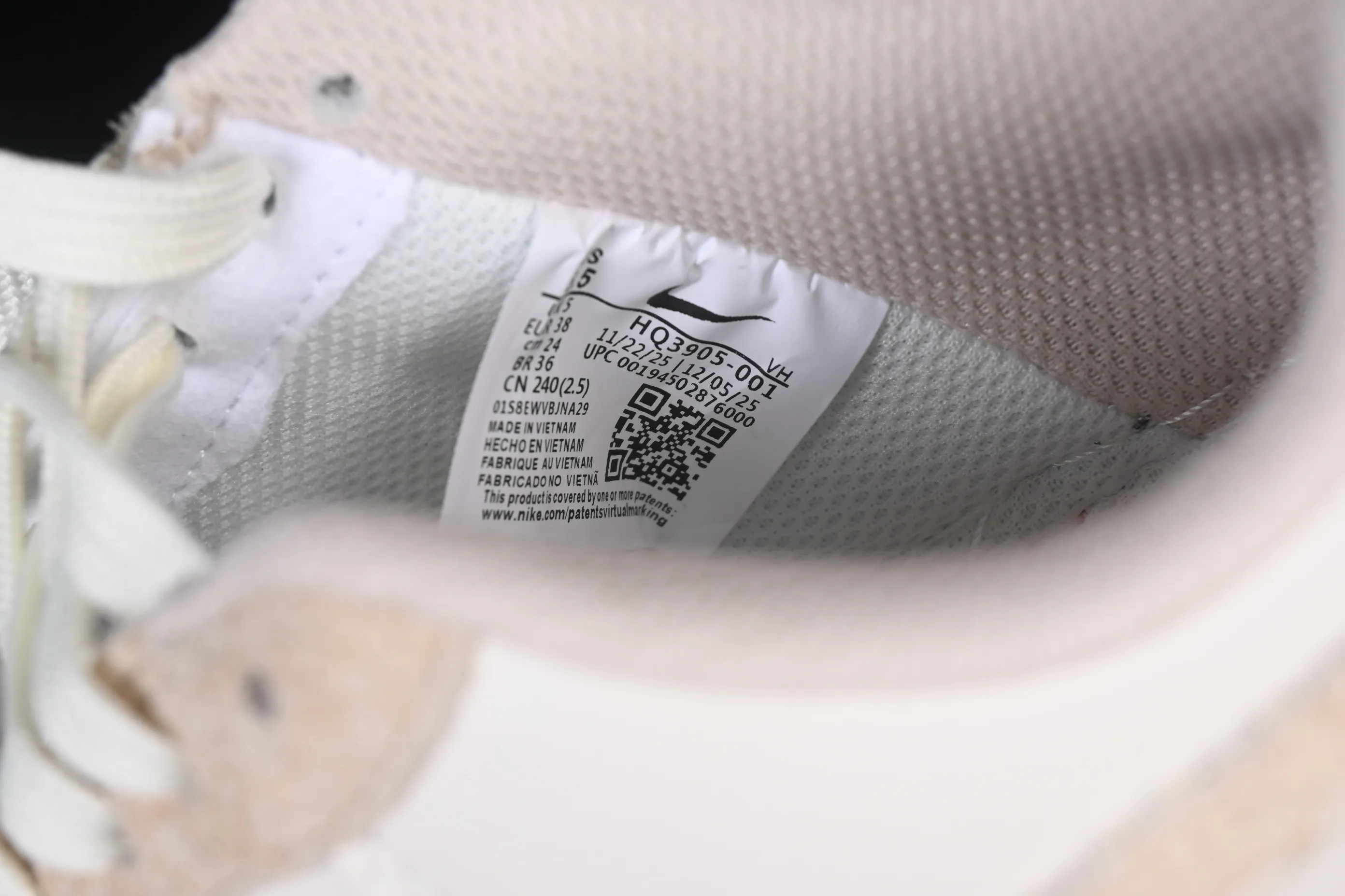 All categories Nk Air Force 1 Air Force series Nk Air Force 1 Low Air Force low-top Nike Air Force 1'07 Low Milky white light gray Air Force 1 low-top casual sneakers HQ3905-001